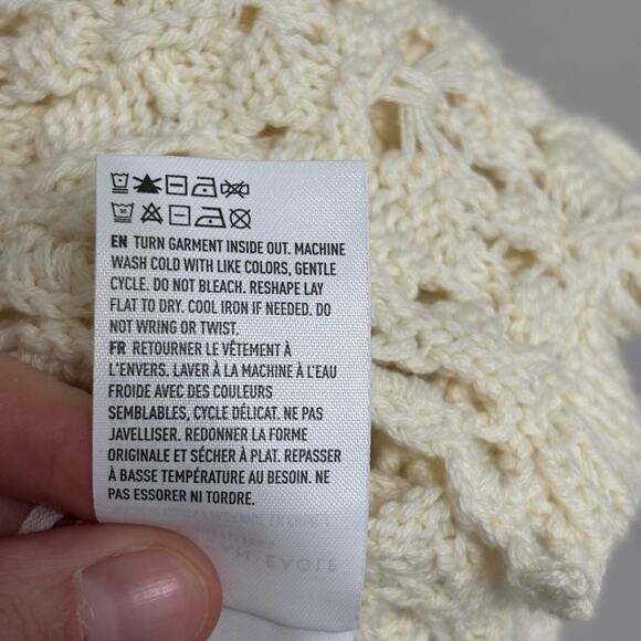 NWOT American Eagle Boho Music Festival Crochet Tie Front Cami Tank - Size S - Picture 5 of 6